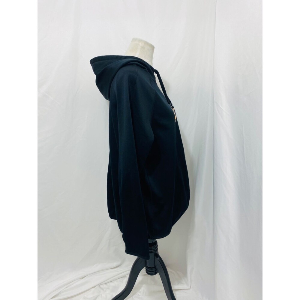 Nike Woman’s Hoodie Black Therma-Fit Mock Neck Long Sleeve Athletic Size XL - Picture 4 of 7